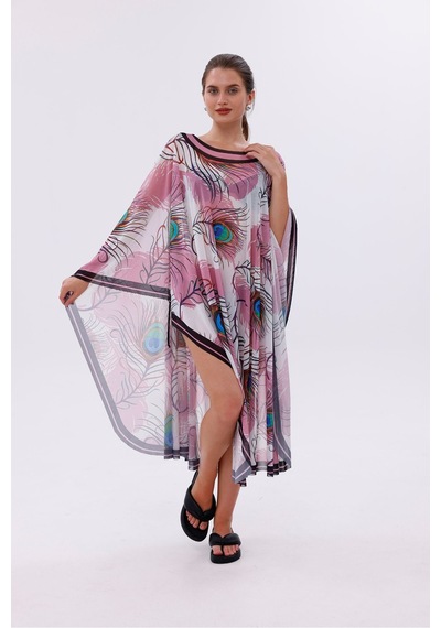 Tarzını Seç Kimono Pareo - Tesettür Pareo - Ege Model 240x135 Cm Çok Renkli