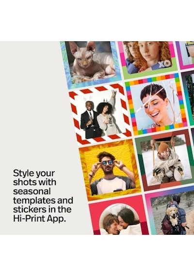 Polaroid Hi-print - Bluetooth Bağlantılı 3x3 Fotoğraf Boya-alt Yazıcı - 10 Fotoğraf Sayfası Dahil 9196 Diğer