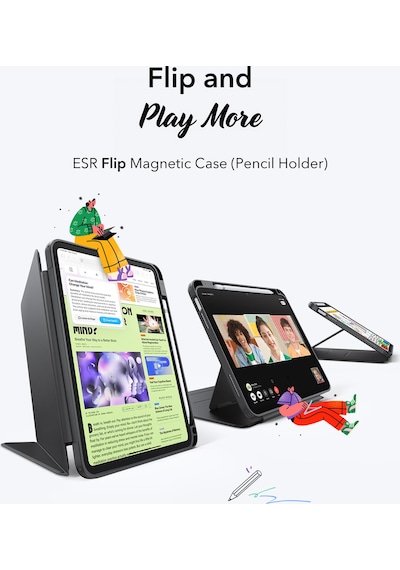 iPad Uyumlu  10. Nesil / 11.nesil A14/a16 Flip Manyetik Kılıf Kapaklı Kılıf