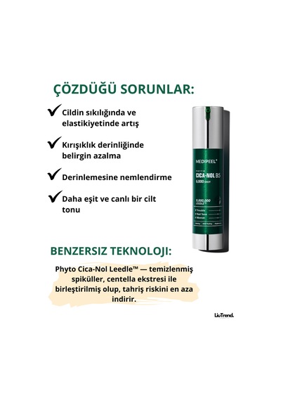 Medipeel Phyto Cicanol B5 6000 Shot Serum 50 Ml Spiküller Ve Centella İçeren Yüz İçin Peeling Serumu