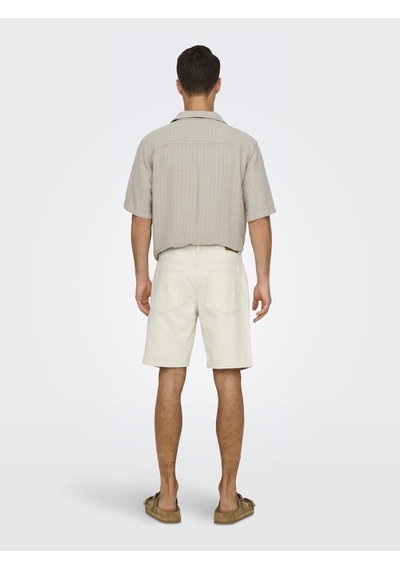 Only & Sons Onsedge Ecru 2044 Pım Dnm Shorts Noos Erkek Pembe Şort - 22032044