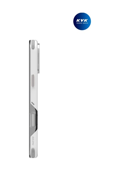 İphone 16 Pro Max Uyumlu Kılıf Magsafe Soğutmalı Isı Göstergeli, Slim Shock Proof Darbe Emici A16 Beyaz