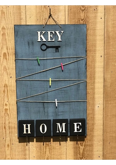 Dekoratif Home Keys Ahşap Resimlik Ve Notluk