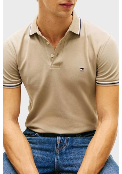 Tommy Hilfiger Erkek Polo Yaka T Shirt Mw0mw39993 Rbt Kum Kum