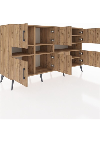 Kronos Konsol 8 Raflı 8 Kapaklı 176x59x99 Çam-çam Çam-çam Kronos Konsol 8 Raflı 8 Kapaklı 176x59x99 Çam-çam Çam-çam