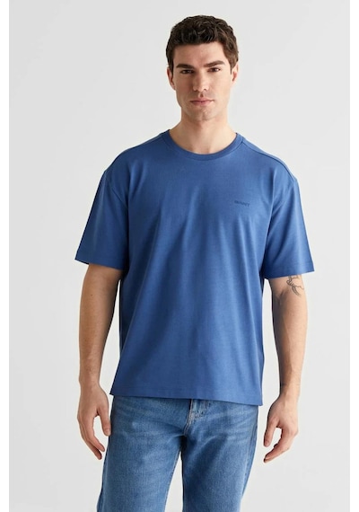 Gant Erkek Mavi Baskılı Kısa Kollu T-shirt-14852