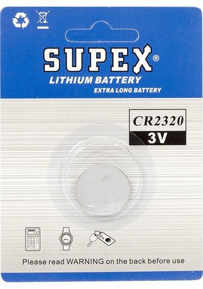 SUPEX CR2320 3V LİTYUM PİL TEKLİ