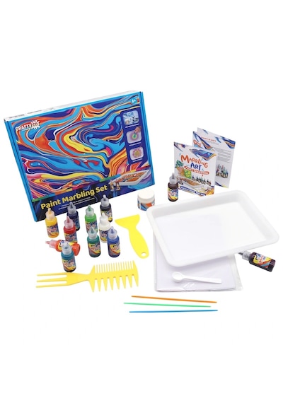 Crafty Co. Profesyonel Su Üzerine Boyama Ebru Sanatı Seti - Dıy Marbling Paint Başlangıç Kiti 12 Renk + Malzemeler Çok Renkli Crafty Co. Profesyonel Su Üzerine Boyama Ebru Sanatı Seti - Dıy Marbling Paint Başlangıç Kiti 12 Renk + Malzemeler Çok Renkli
