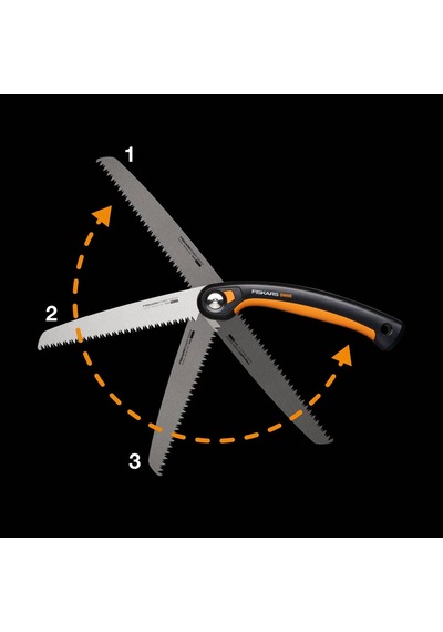 Fiskars Sw69 Plus Katlanır Testere, Siyah/turuncu, 21 Cm Uzunluk