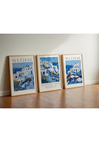 ' Lü Çerçevesiz Poster Modern Dekoratif Çerçevesiz Poster Tablo 3matisse3 50 X 70