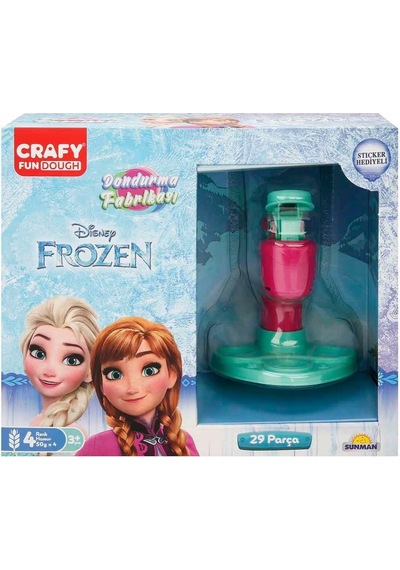 Crafy Frozen Dondurma Fabrikası Oyun Hamuru Seti 200 Gr. 29 Parça