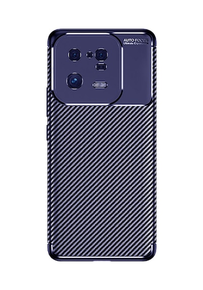 Xiaomi Mi 13 Pro Kılıf Karbon Görünümlü Silikon Kamera Korumalı Üstün Koruma Celikaksesuar Lacivert
