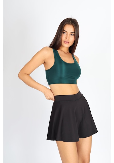 Soft&Basic Yeşil Hafif Destekli Kaplı Sporcu Bralet Yeşil