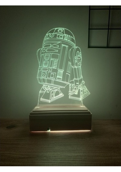 Star Wars R2/D2 Droid 3D Gece Lambası