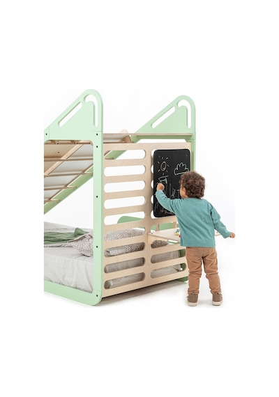 Sleepy Montessori Karyola 90x190 Cm Yatak Mint Salıncak Masa Yazı Tahtası Kaydırak Tırmanma Tahtası Sleepy Montessori Karyola 90x190 Cm Yatak Mint Salıncak Masa Yazı Tahtası Kaydırak Tırmanma Tahtası