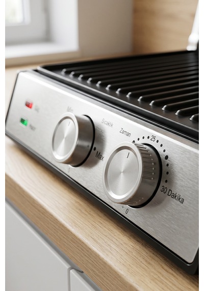 Sinbo SSM-2598 2000 W Döküm Plakalı Ayarlanabilir Isı Ve Zaman Kontrollü Izgara Ve Tost Makinesi