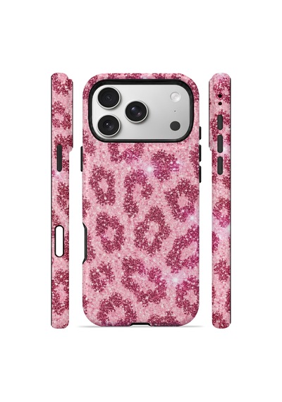 Velvoria Valestra Pembe Leopar Apple iPhone Uyumlu 17 Pro Darbe Korumalı Kılıf Valestra Select - Pembe Leopar
