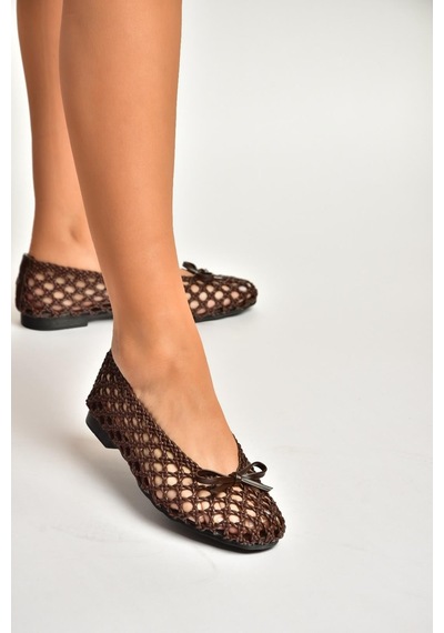 Fox Shoes Y282712509 Kahverengi Günlük Kadın Babet