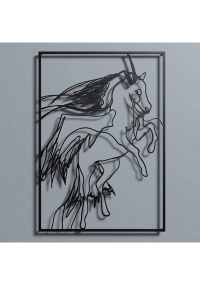 Unicorn Metal Tablo Siyah