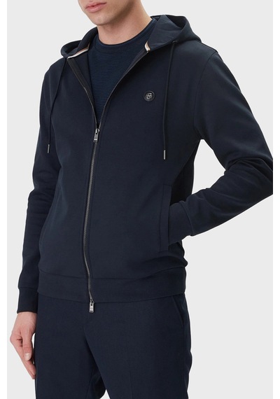 Boss Logolu Pamuk Karışımlı Regular Fit Kapüşonlu Fermuarlı Sweat Erkek Sweat 50555851 404 Lacivert Boss Logolu Pamuk Karışımlı Regular Fit Kapüşonlu Fermuarlı Sweat Erkek Sweat 50555851 404 Lacivert