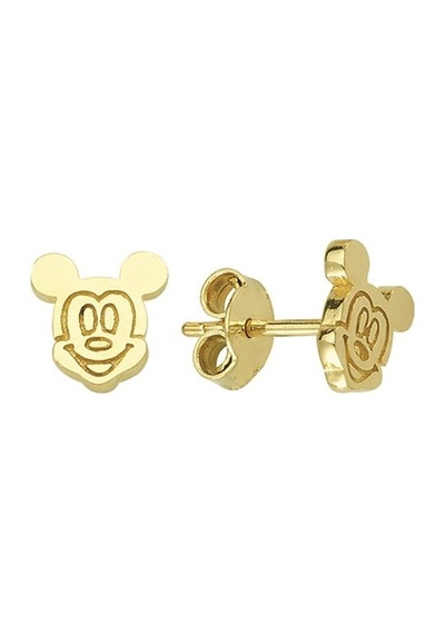 Goldkupe 14 Ayar Altın Mickey Mouse Küpe 1,45 Gr-633