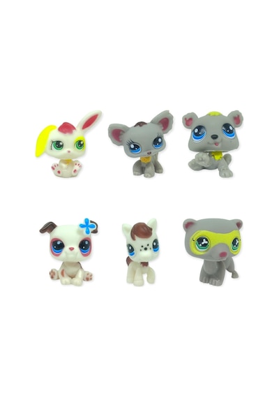 Pet Star Little 6'lı Sevimli Hayvanlar Figür Seti - 4 Minişler