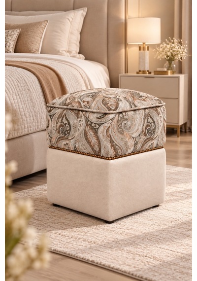 Şahzar Premium Desenli Kare Puf 40x40x48 Cm Lüks Dekoratif Puf, Paisley Desenli, Gold Boncuk Detaylı Çok Amaçlı Puf Ekru Desenli - 936695820 Ekru Desenli Şahzar Premium Desenli Kare Puf 40x40x48 Cm Lüks Dekoratif Puf, Paisley Desenli, Gold Boncuk Detaylı Çok Amaçlı Puf Ekru Desenli - 936695820 Ekru Desenli