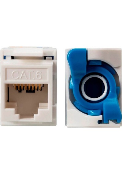 Cat6 Utp Keystone Jack 180 Derece Çevirmeli Tip - 1 Adet