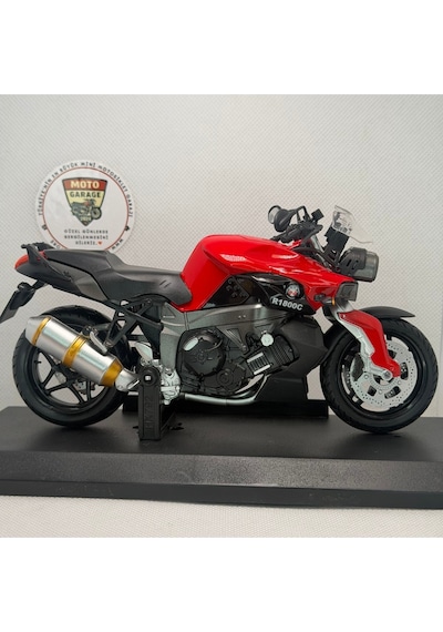 Bmw R1800c Kırmızı Model Motosiklet 1:12 Ölçekli Hediyelik Koleksiyon