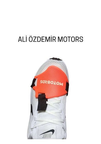 Ali Özdemir Motors Motosiklet Ayakkabı Koruma Pedi Turuncu Ayarlanabilir Boyut