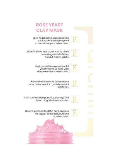 Lexroo Gül Maya Kil Maskesi Aydinlatici Bariyer Güçlendirici Akne Karsiti Yag Dengeleyici 100 Ml