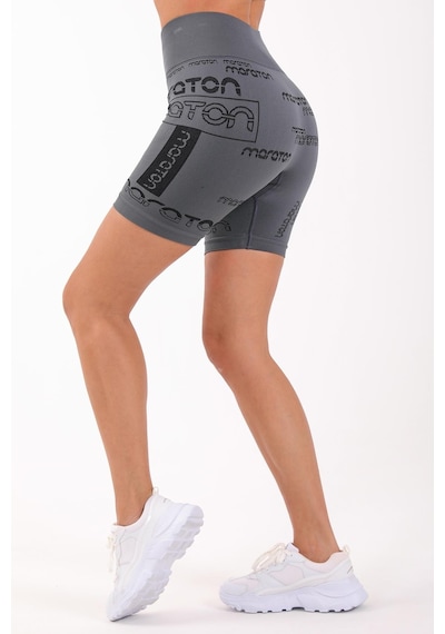 Maraton Active Slimfit Kadın Koşu Antrasit Şort 818015-antrasit
