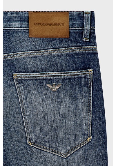 Emporio Armani Pamuklu Slim Fit Düşük Bel Jeans Erkek Kot Pantolon Em000121 Af27790 Mb002 Lacivert