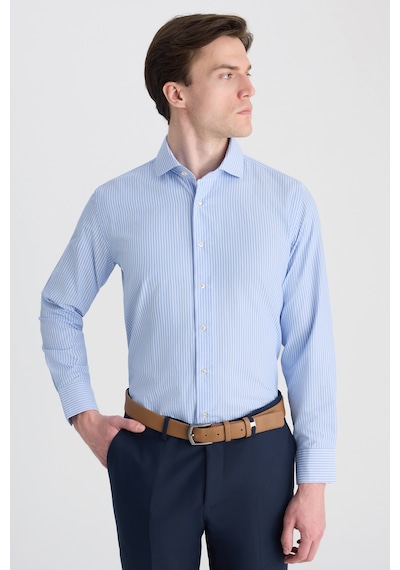 D'S Damat Ds Damat Slim Fit Mavi Çizgili Gömlek 5hf02hd01186m Çok Renkli