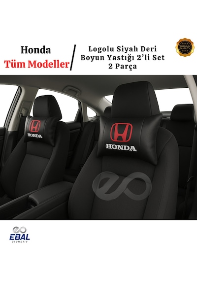 Honda Oto Koltuk Boyun Yastığı Tüm Modeller İçin Uygundur Bej - Siyah