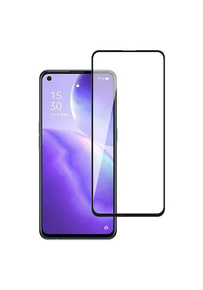 Oppo Reno 5 5G Tam Kaplayan Çerçeveli Tempered Ekran Koruyucu