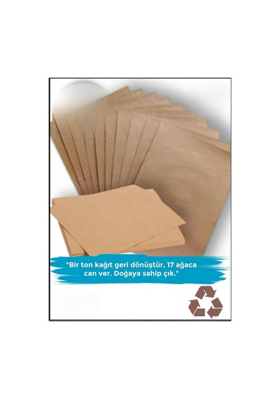 Kraft Saman Kağıdı Paketleme Hobi Etiket Kağıdı 170 Gram 5 Adet 70 X 100 Ebatında 0,59kg