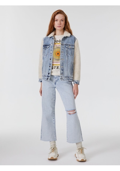 LOFT Wide Leg Regular Fit Kadın Pantolon Lf2031250 Q1.v1 Denim