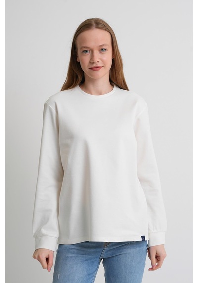 Alexander Gardi Alexandergardı Uzun Kollu Basic Sweatshirt Beyaz