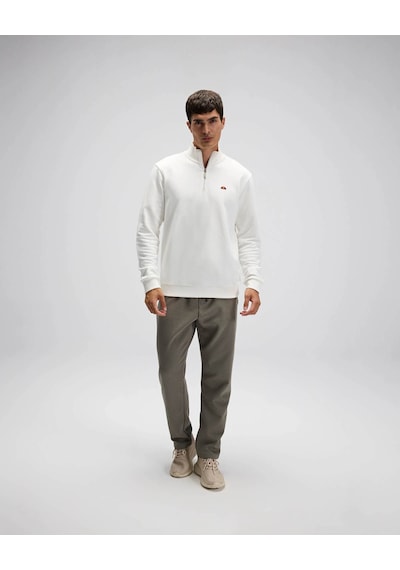 Ellesse Yarım Fermuarlı Beyaz Erkek Sweatshirt Em580 Beyaz