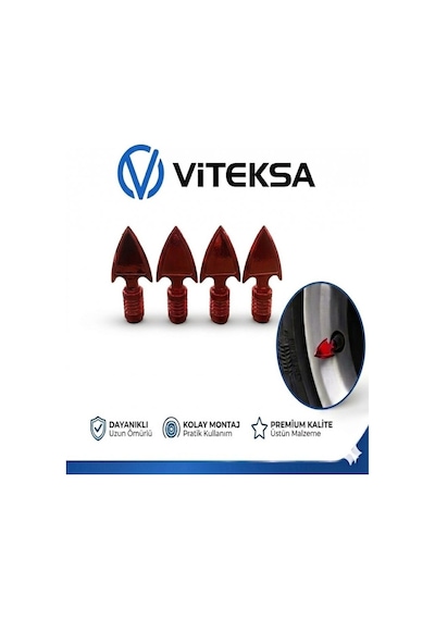 Viteksa Sibop Kapağı 4lü Mızrak Kırmızı Sib007k