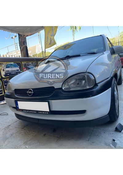 Opel Corsa B 1993-2000 Uyumlu H Lip Esnek Ön Lip 2 Parça Karlık Ön Ek Tampon Altı Dill