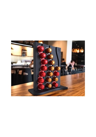 Nespresso Uyumlu Kahve Kapsül Tutucu Kutusu Standı Siyah
