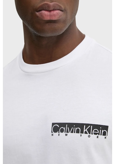 Calvin Klein Erkek T Shirt K10k113800 Yaf Beyaz Beyaz