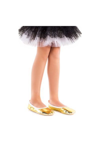 Kiko Kids Prom 7525 Kız Çocuk Pisi Pisi Balo Dans Gösteri Ayakkabısı Altın