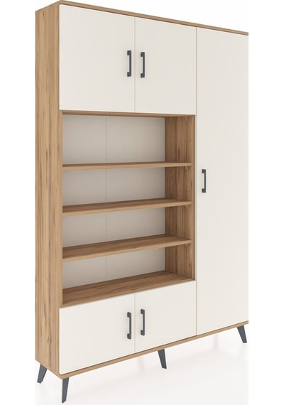 Arges Dolap 11 Raflı 5 Kapaklı 132x30x195 Çam-aytaşı/çam Çam Arges Dolap 11 Raflı 5 Kapaklı 132x30x195 Çam-aytaşı/çam Çam