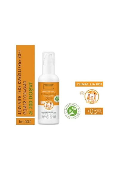 %100 Doğal Tamanu Yağlı Mineral Filtreli Güneş Losyonu - 50 Spf, 100 Ml