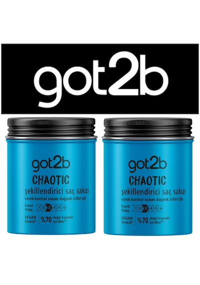 Got2b Chaotıc Şekillendirici Saç Sakızı Vegan 2 X 100 Ml