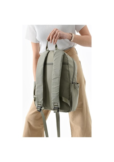 Baginn Unisex Sırt Çantası Paraşüt Kumaş Hafif Çok Cepli Yağmur İtici Kumaş 40 28 Cm 571 Collection Bej