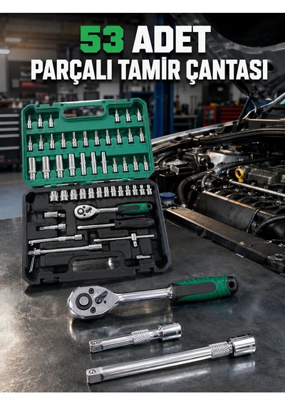 Çok Uçlu Ve Farklı Ölçülü 53 Parça Alet Seti